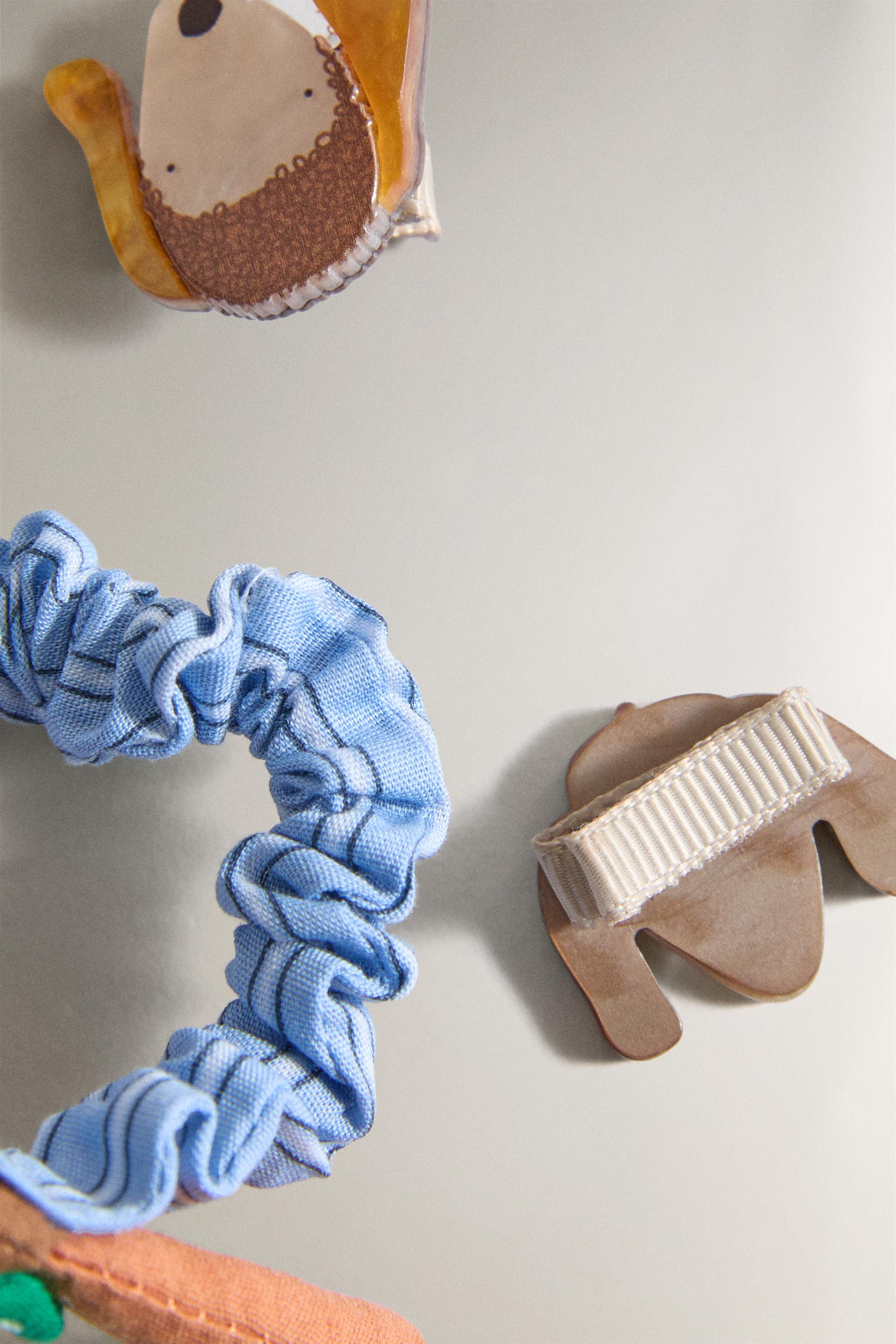 KIDS' DOG CLIPS AND HAIR TIE SET (SET OF 3)